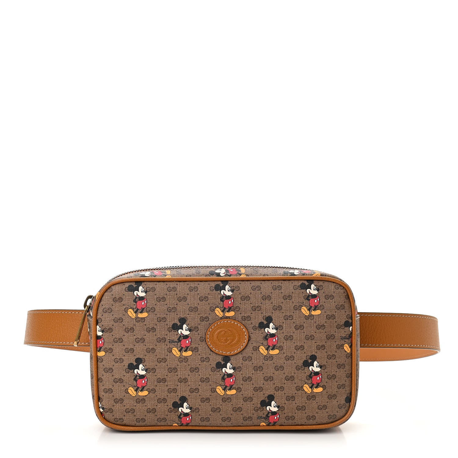 Gucci X DISNEY Mini Vintage GG Supreme Monogram Mickey Mouse Small Belt Bag Beige Vintage Sun Oil 1 of 10