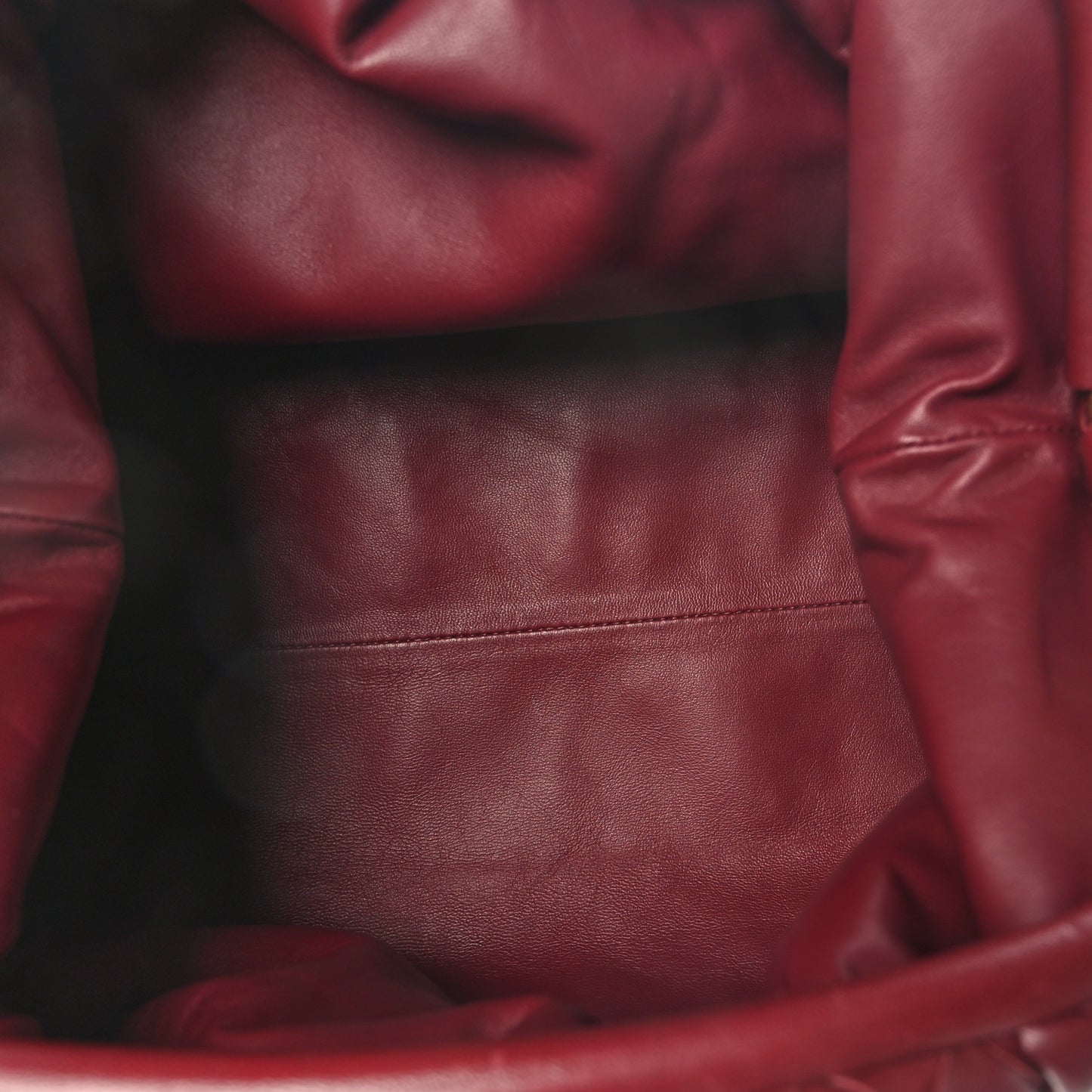 Nappa Maxi Intrecciato The Pouch Oversized Clutch Bordeaux