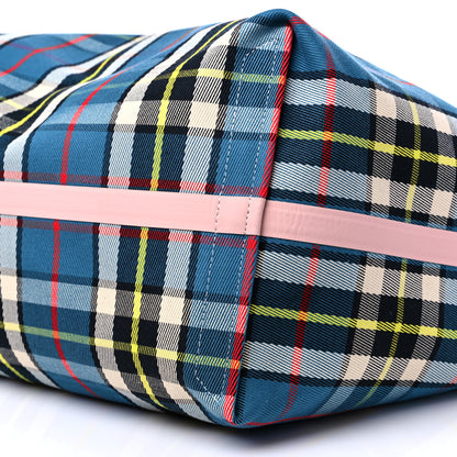 Burberry Vintage Check Large The Giant Reversible Tote Palm Green Pink Apricot 16 of 16