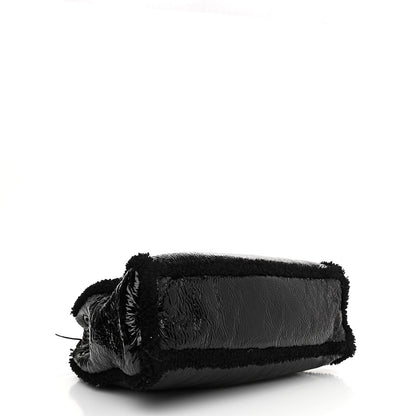 Gucci Patent Shearling Medium Soho Chain Shoulder Bag Black 5 of 14