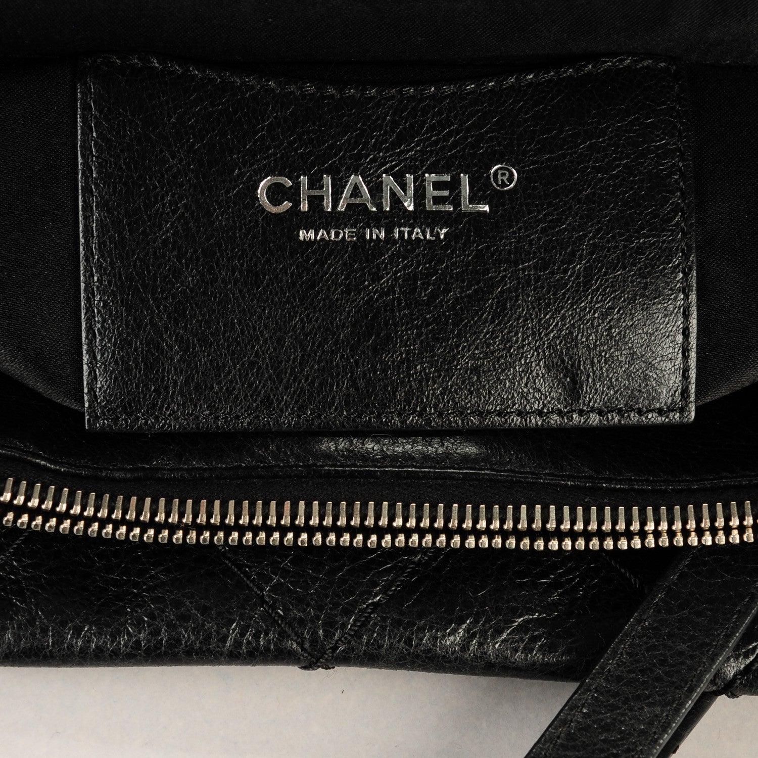 Chanel Glazed Calfskin Large On The Road Tote Black 6 of 8