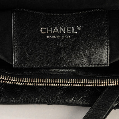 Chanel Glazed Calfskin Large On The Road Tote Black 6 of 8