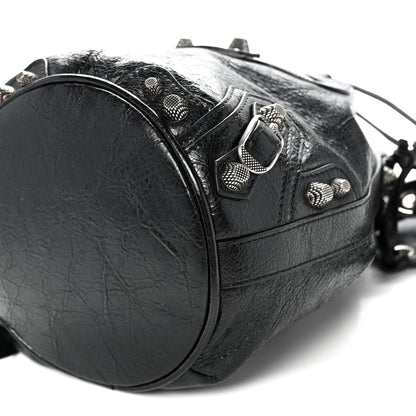 Balenciaga Agneau Arena Le Cagole Bucket Bag XS Black 9 of 9