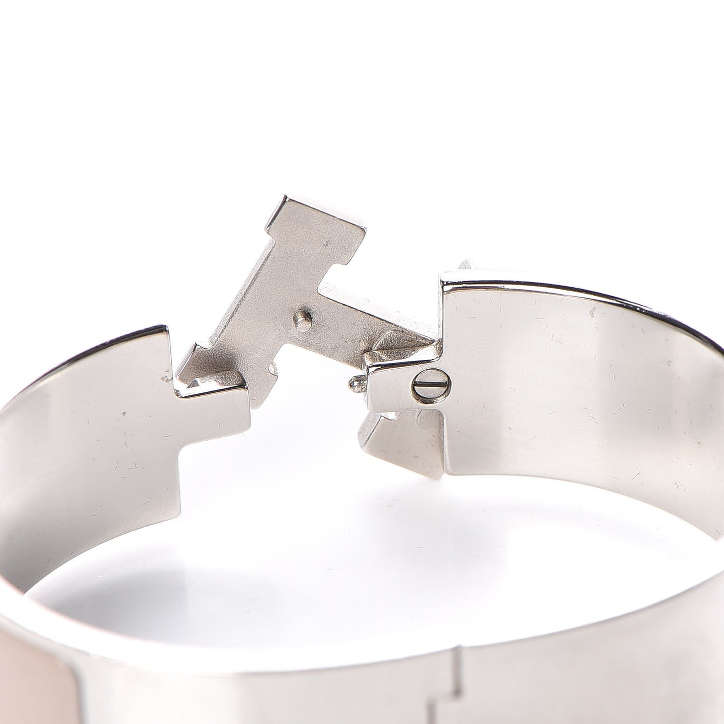 Enamel Wide Clic Clac H Bracelet PM Beige Rose