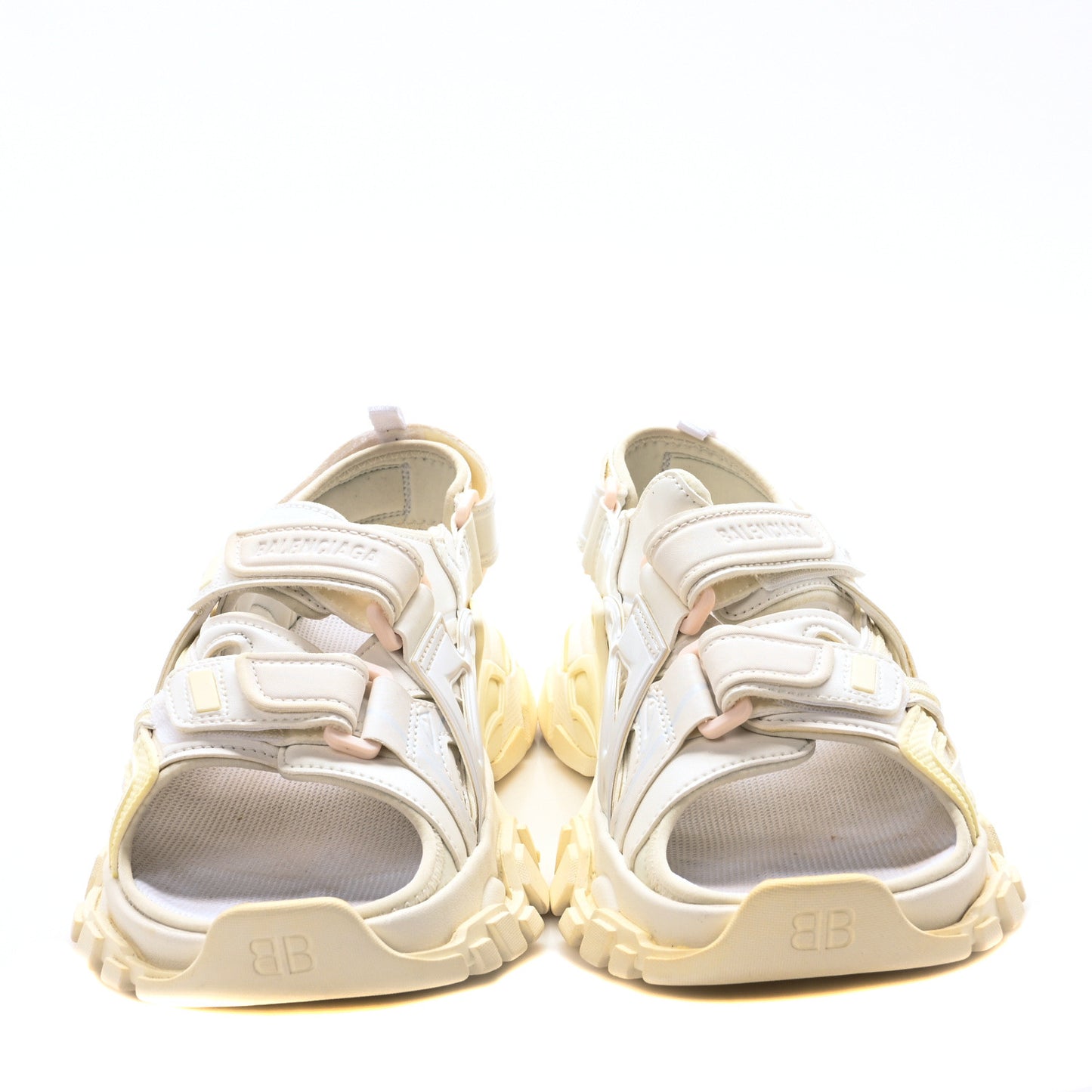 Neoprene Rubber Clear Sole Womens Track Sandals 36 White