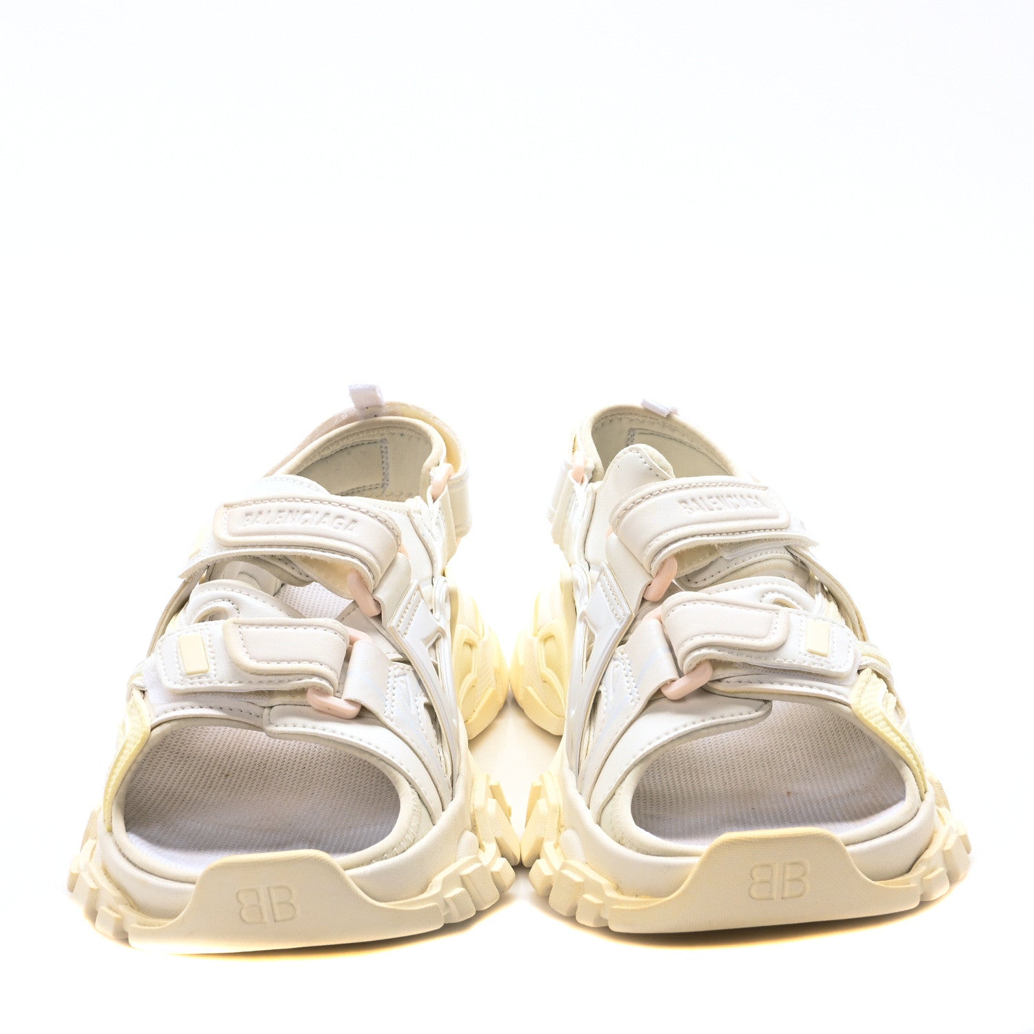 Balenciaga Neoprene Rubber Clear Sole Womens Track Sandals 36 White 3 of 9