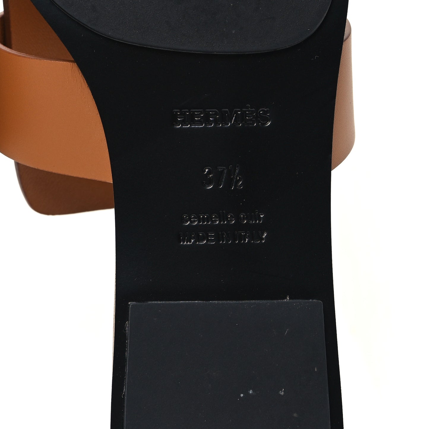 Calfskin Womens Galerie Sandals 37.5 Gold