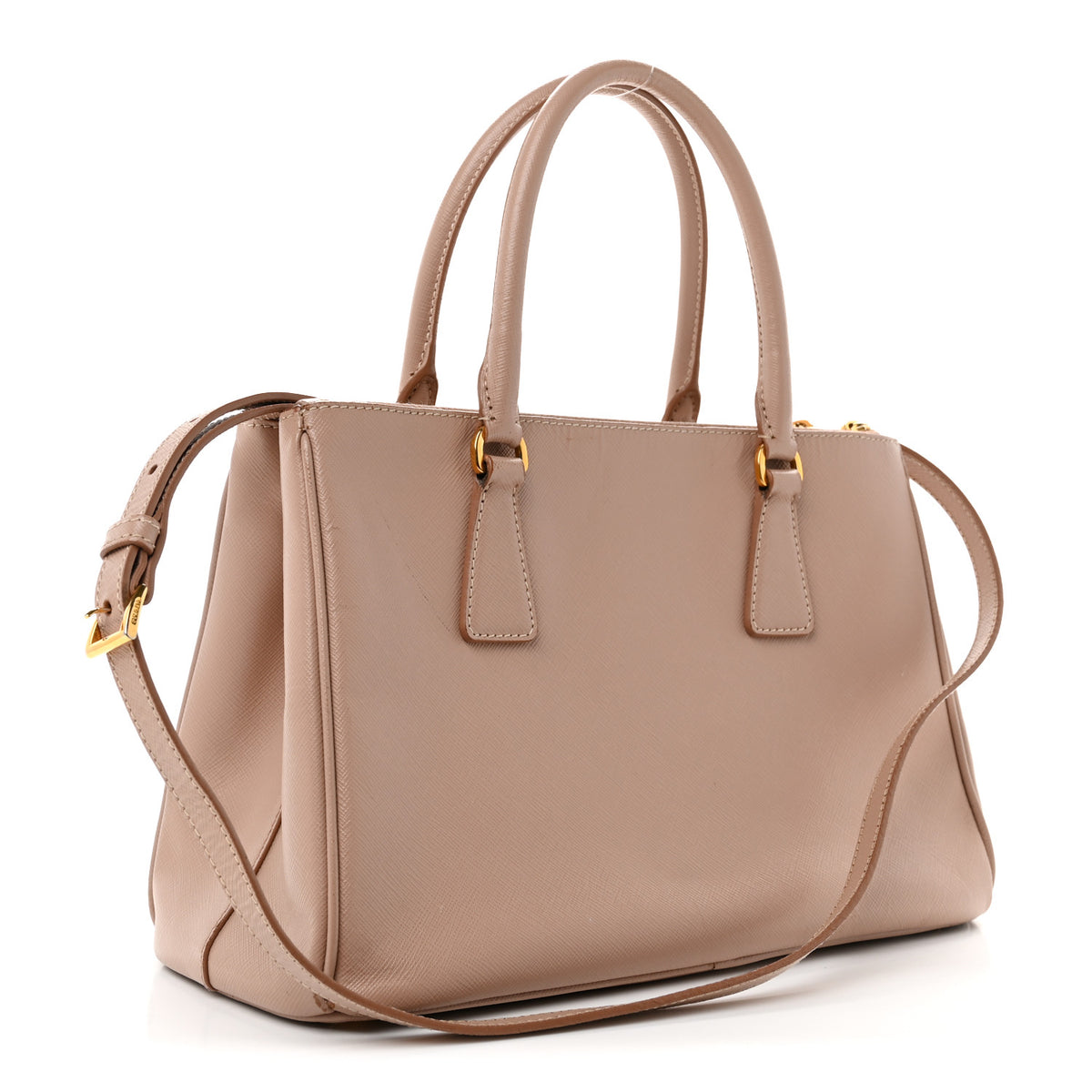 Prada Saffiano Small Galleria Double Zip Tote Cammeo 3 of 12