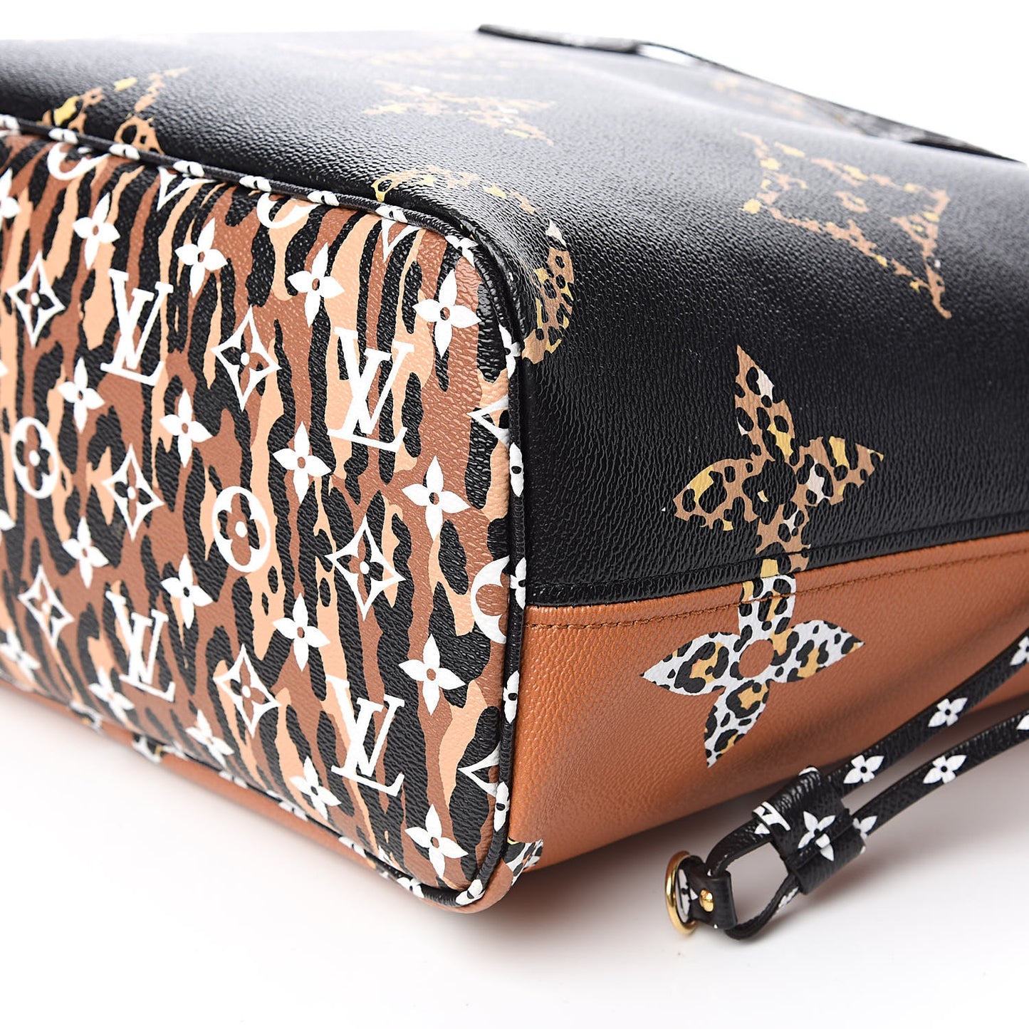 Monogram Giant Jungle Neverfull MM Black