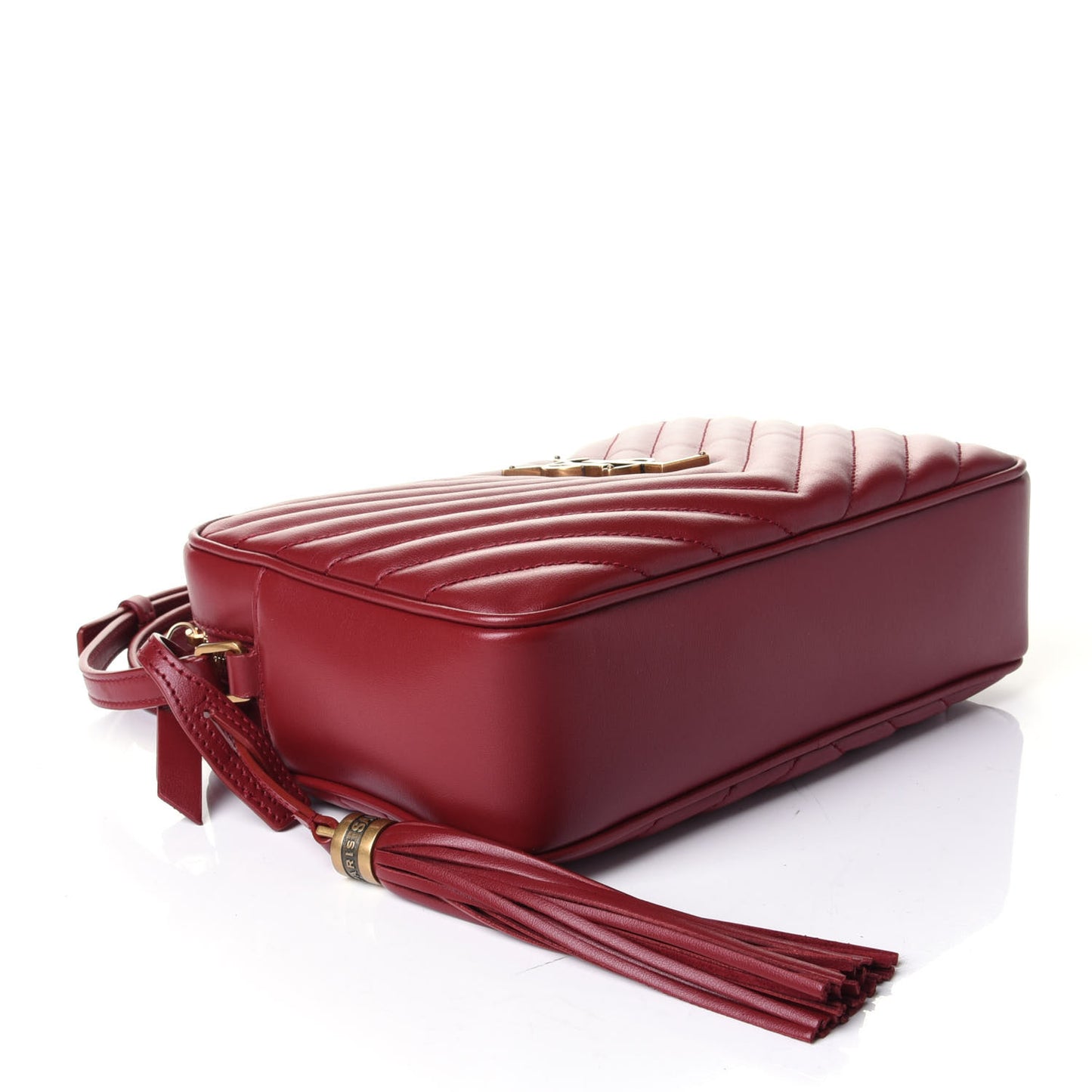 Calfskin Matelasse Monogram Lou Camera Bag Red