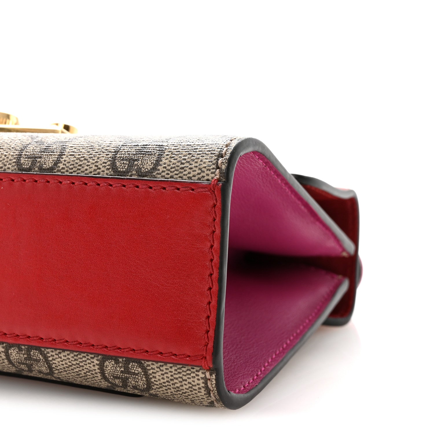 Gucci GG Supreme Monogram Calfskin Small Padlock Shoulder Bag