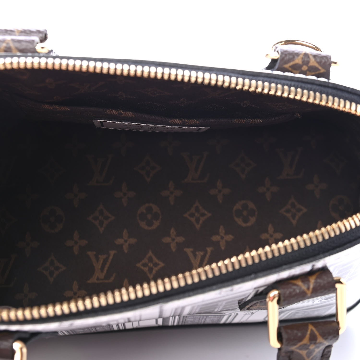 Louis Vuitton X FORNASETTI Calfskin Architettura Alma BB Black White 4 of 5