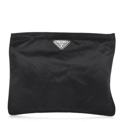 Prada Satin Evening Clutch Black 1 of 7