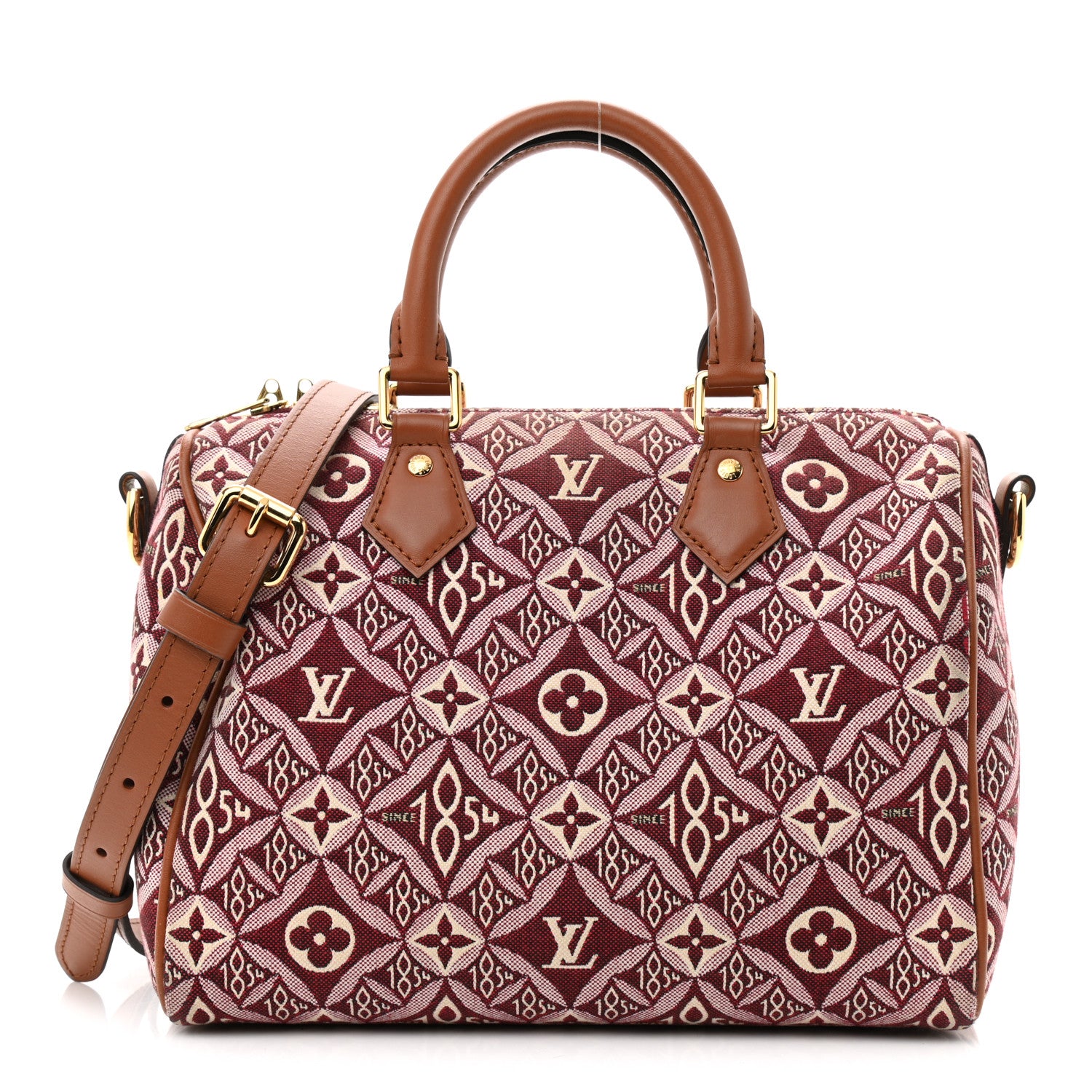 Louis Vuitton Jacquard Since 1854 Speedy Bandouliere 25 Bordeaux 1 of 13