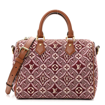 Louis Vuitton Jacquard Since 1854 Speedy Bandouliere 25 Bordeaux 1 of 13