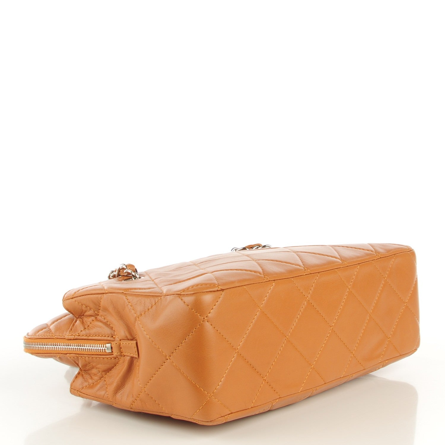 Chanel Calfskin Quilted In The Business Camera Case Dark Beige 4 of 7