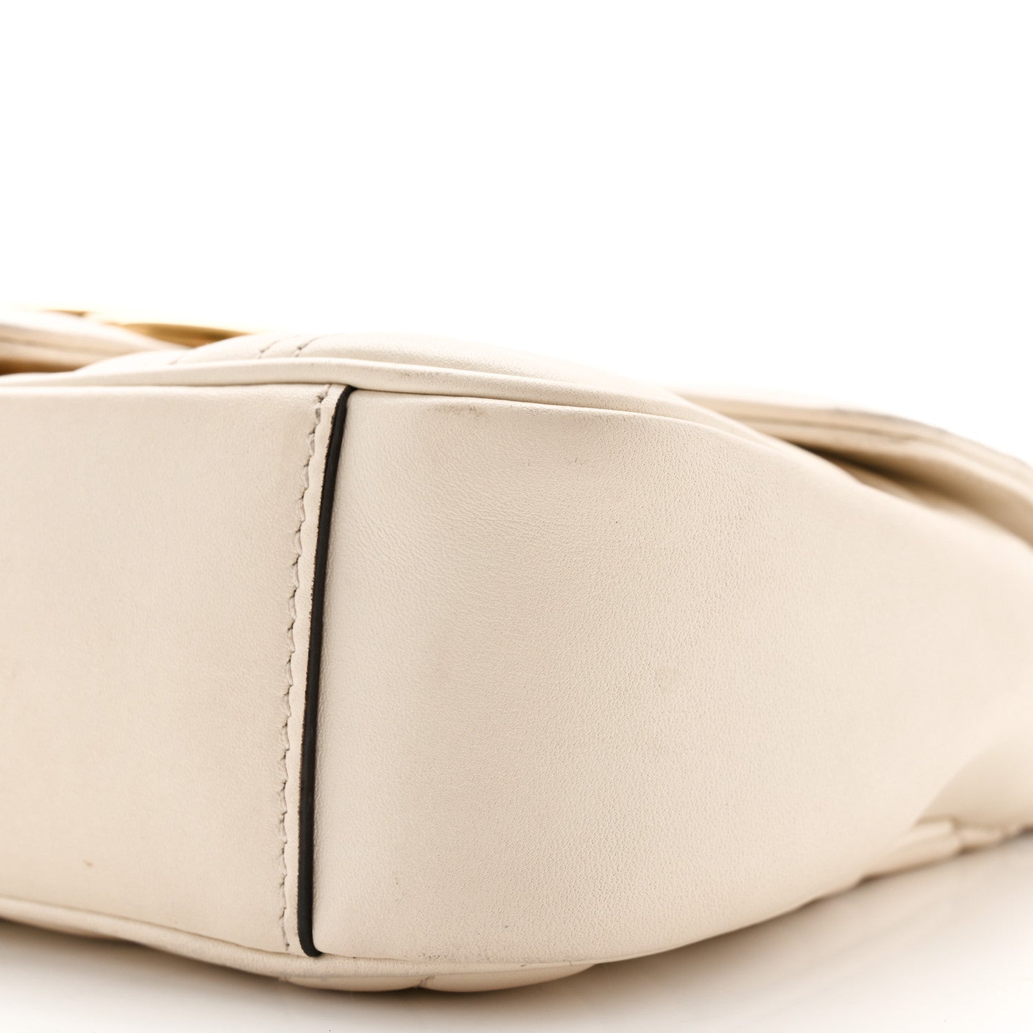 Gucci Calfskin Matelasse Mini GG Marmont Shoulder Bag White 10 of 10