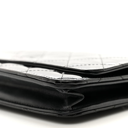 Chanel Patent Quilted Wallet On Chain WOC Black 11 of 15