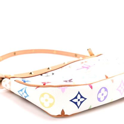 Louis Vuitton Monogram Multicolor Pochette Accessories White 8 of 9