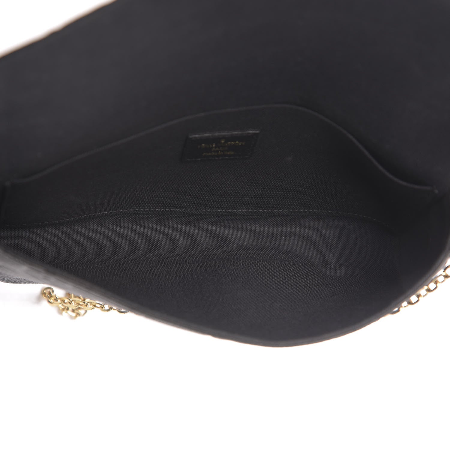 Louis Vuitton Empreinte Pochette Felicie Chain Wallet Black 5 of 11