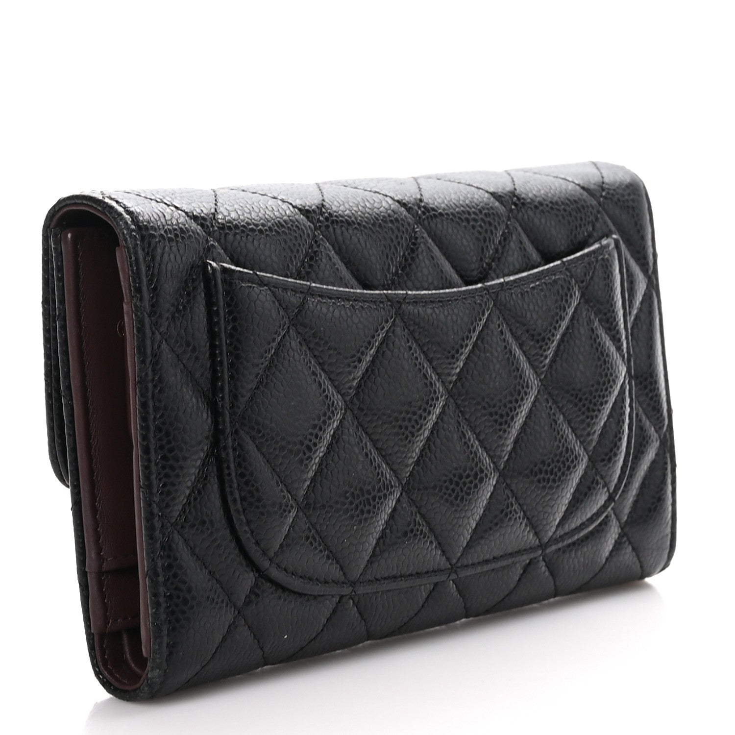 Chanel Caviar Quilted Large Flap Wallet Black 3 of 11