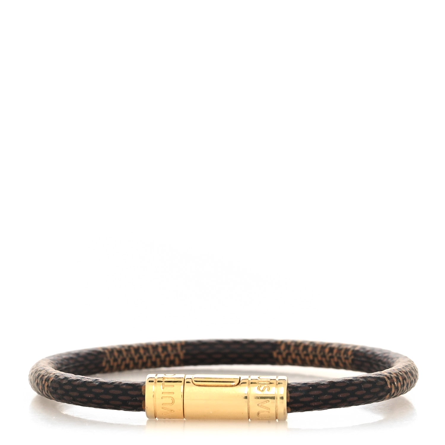 Louis Vuitton Damier Ebene Keep It Bracelet 17 1 of 5