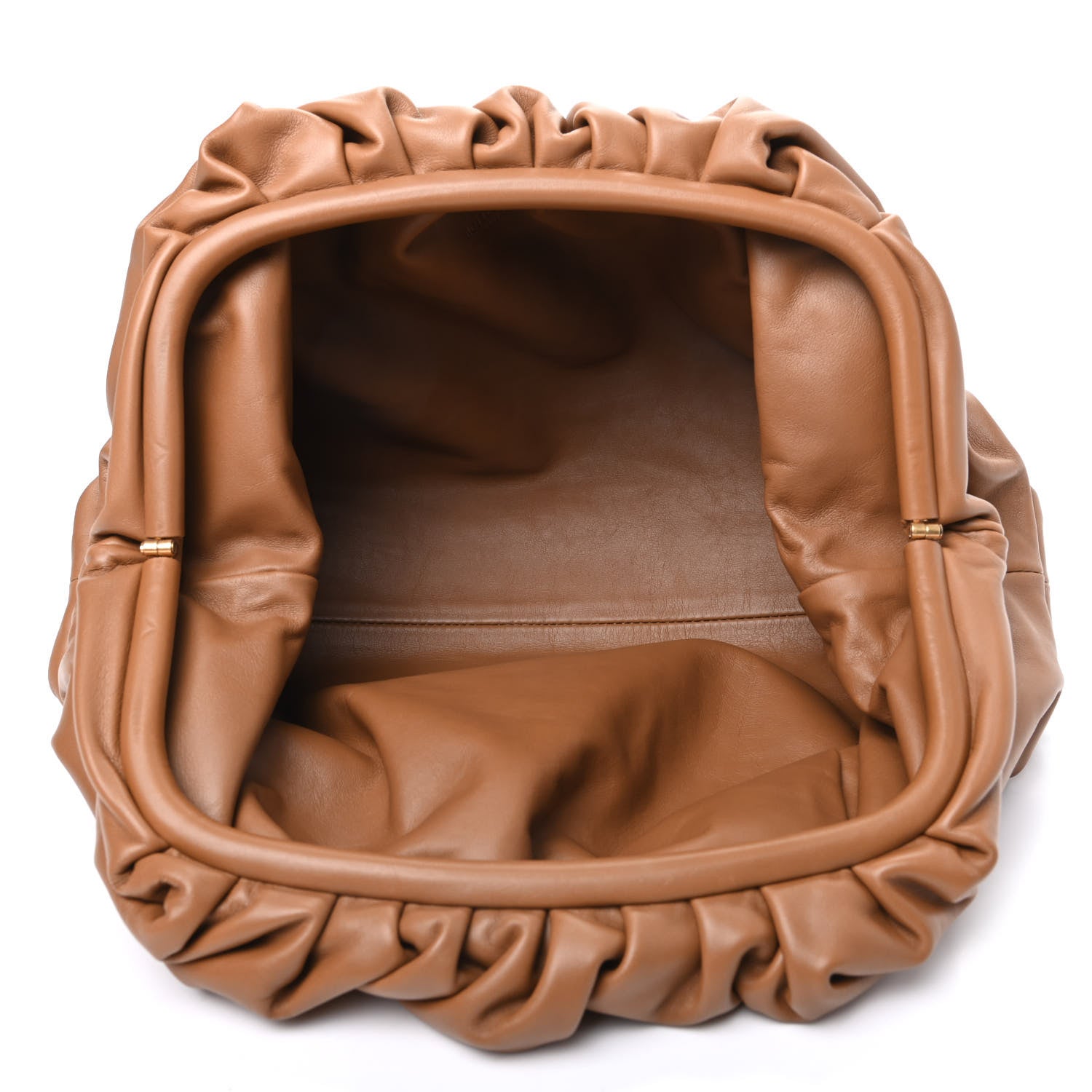 Bottega Veneta Smooth Butter Calf The Pouch Oversized Clutch Cammello 5 of 8