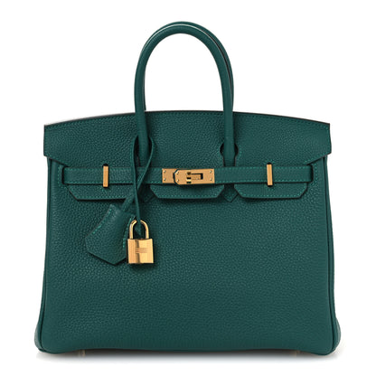 Hermes Togo Birkin 25 Malachite 1 of 11