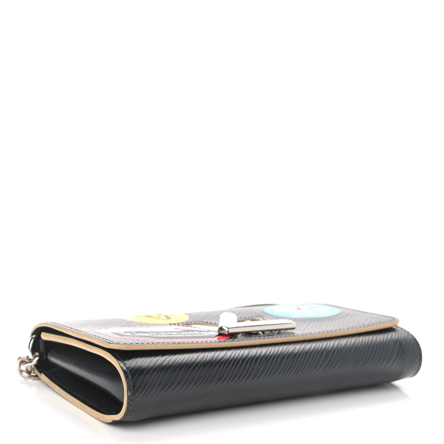 Louis Vuitton Epi World Tour Twist Chain Wallet Black 3 of 10
