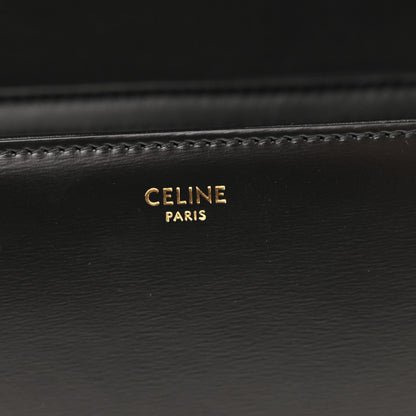 Celine Shiny Calfskin Teen Triomphe Black 6 of 10