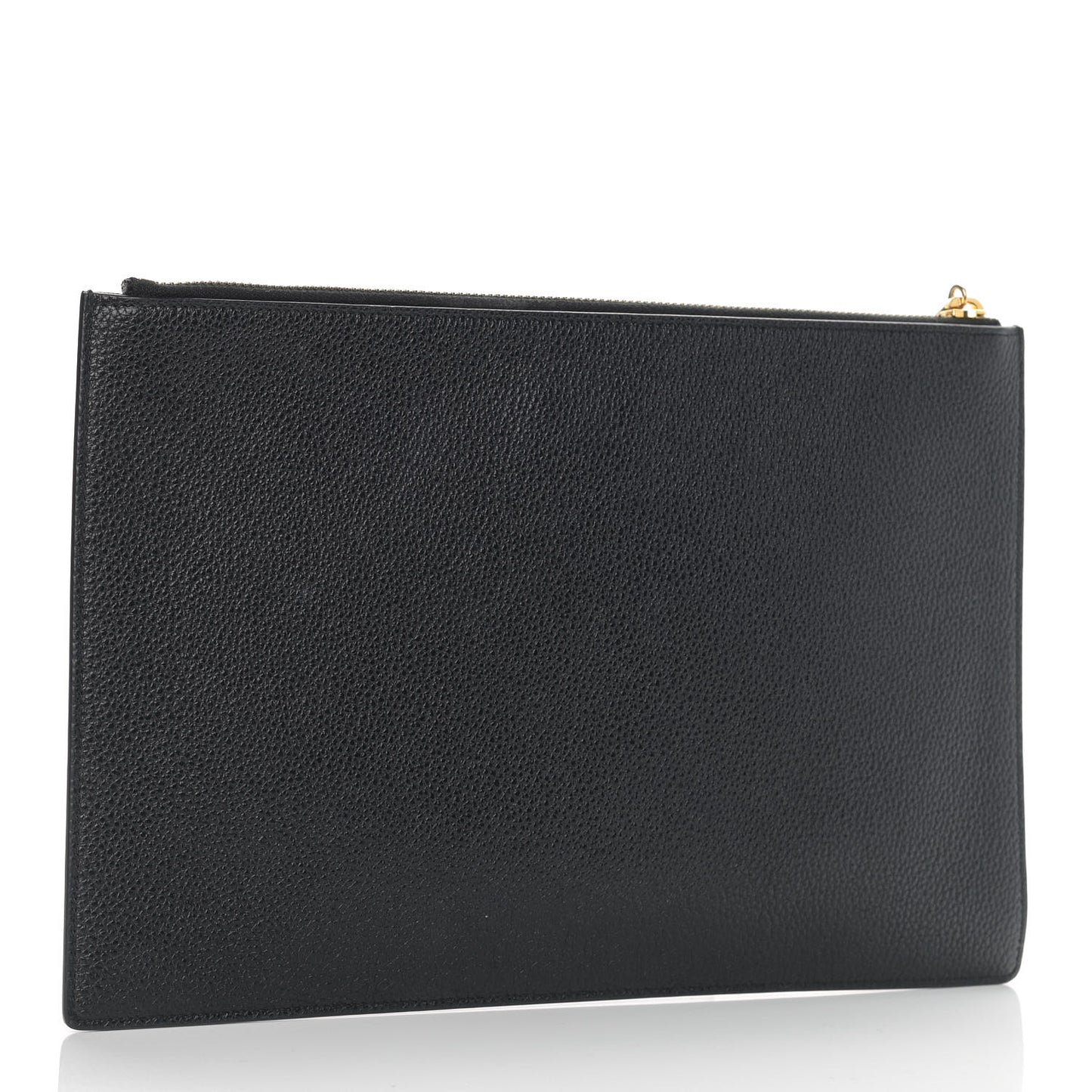 Grainy Calfskin Zumi Pouch Black