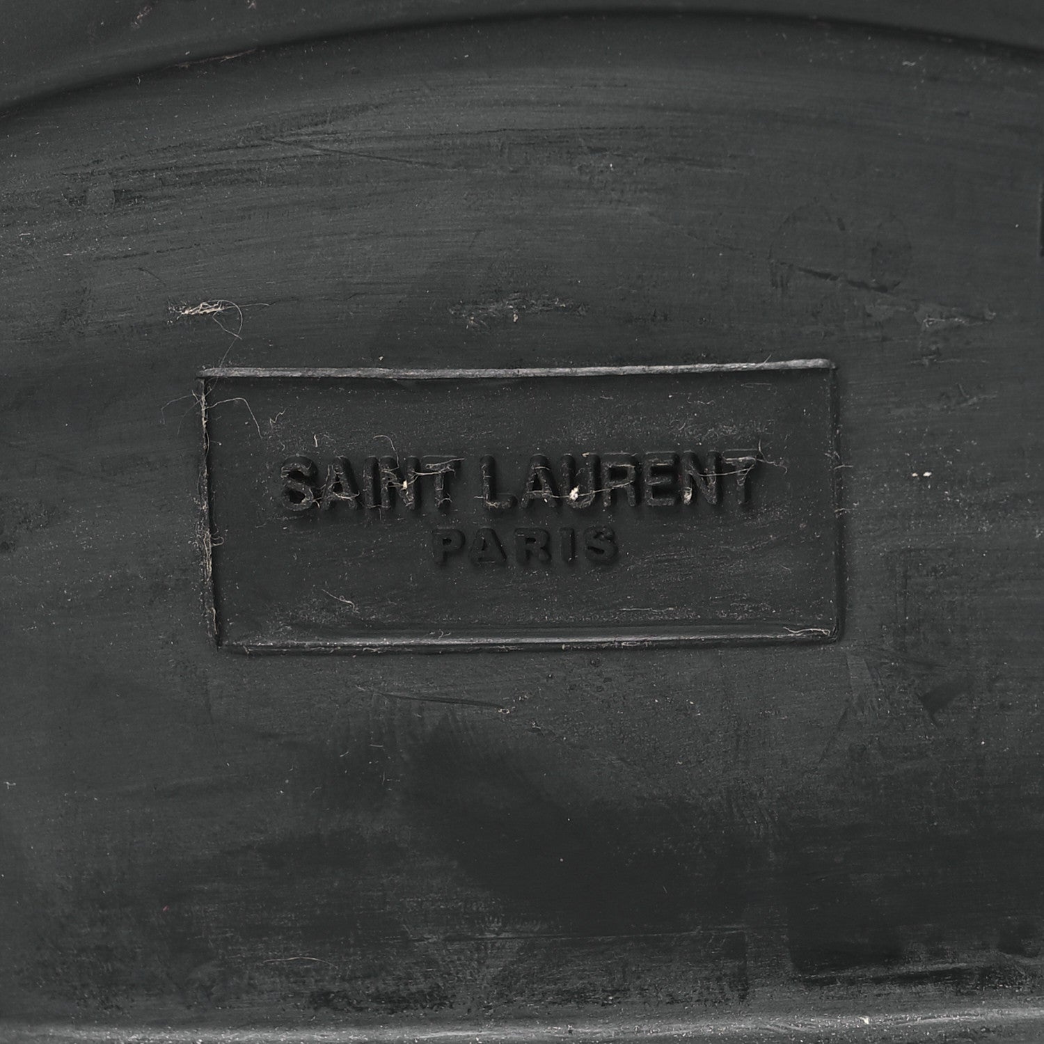 Saint Laurent Glazed Calfskin Chunky Le Loafer Penny Slippers 37 Black 8 of 9