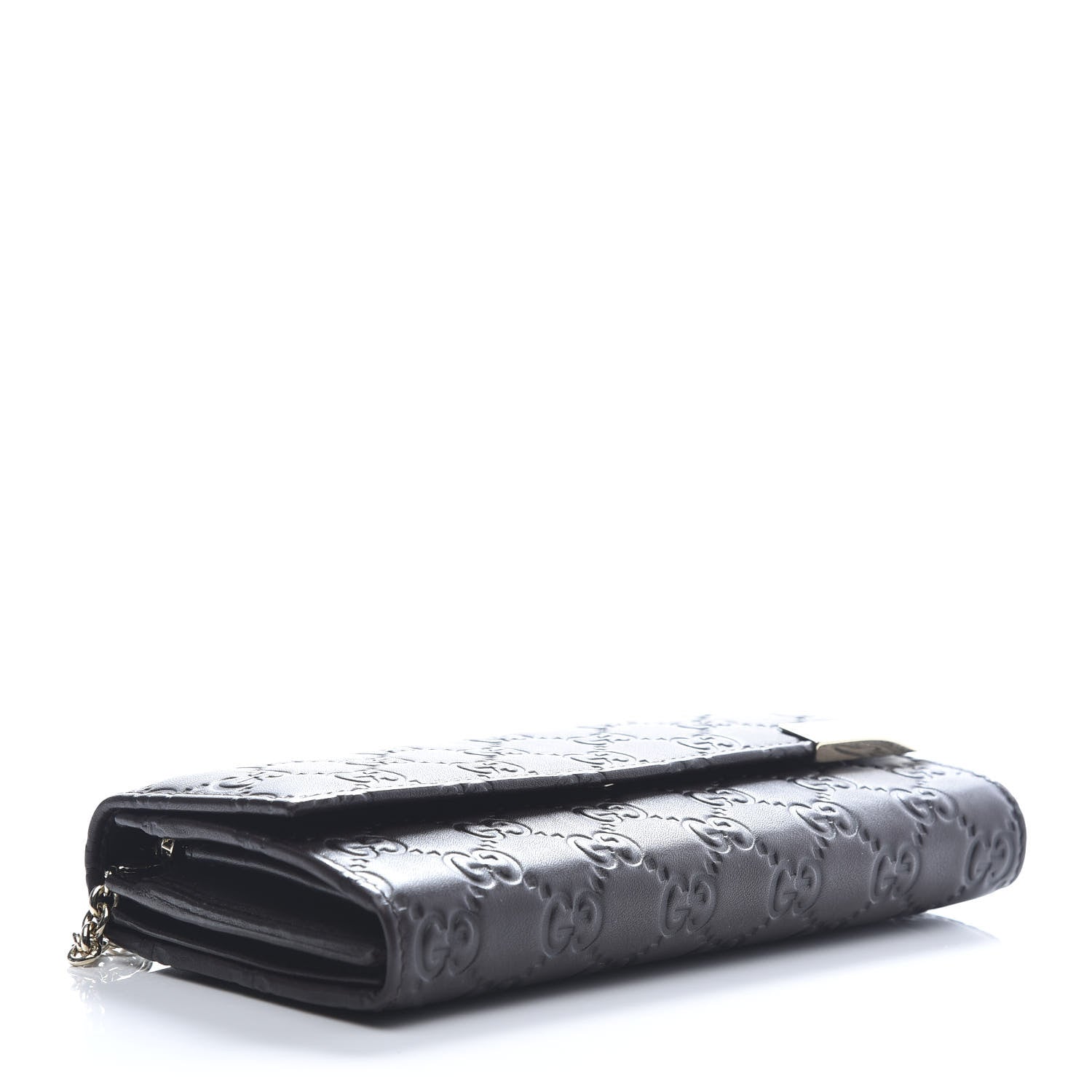 Gucci Guccissima Signature Dice Chain Wallet Chocolate 3 of 8