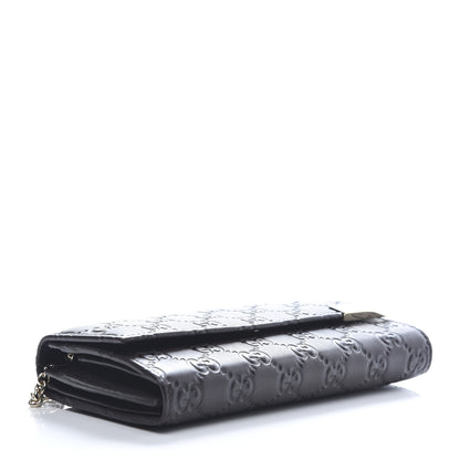 Gucci Guccissima Signature Dice Chain Wallet Chocolate 3 of 8