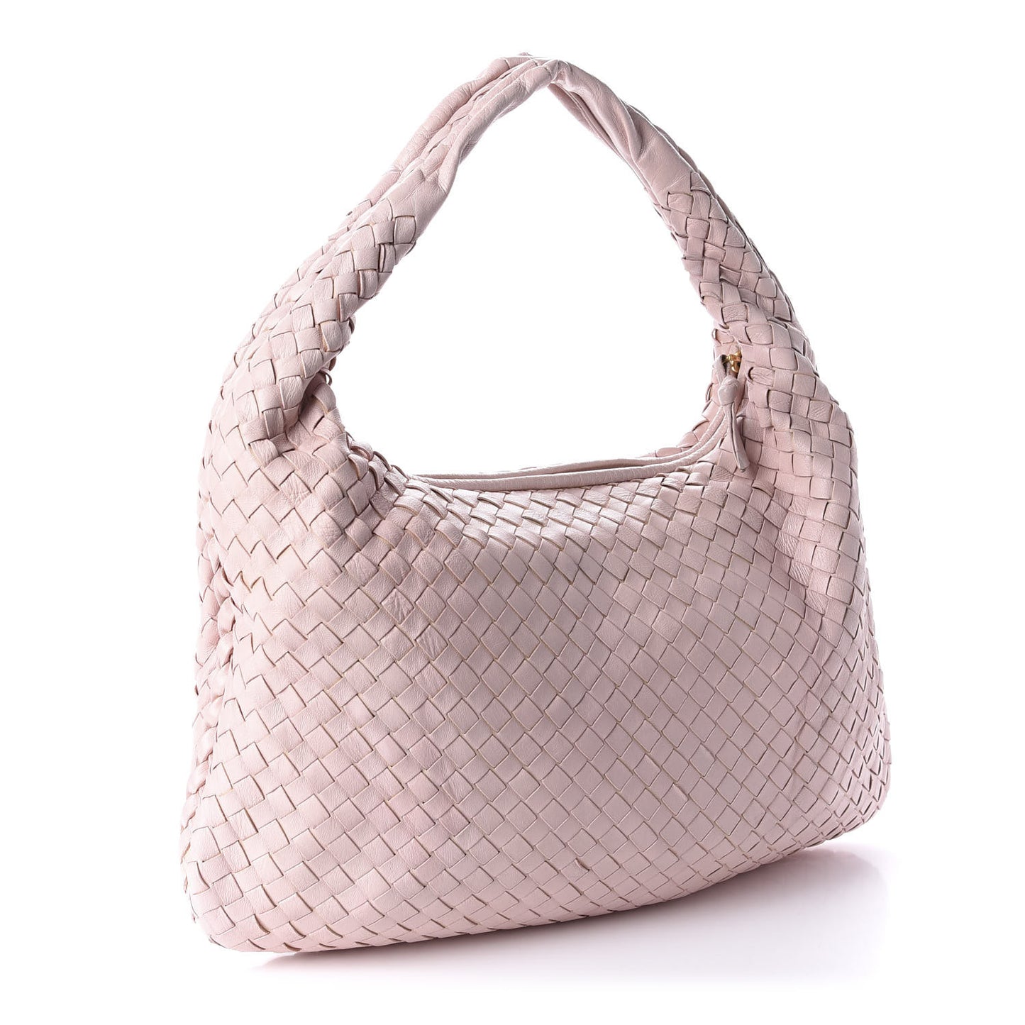 Nappa Intrecciato Medium Veneta Hobo Magnolia