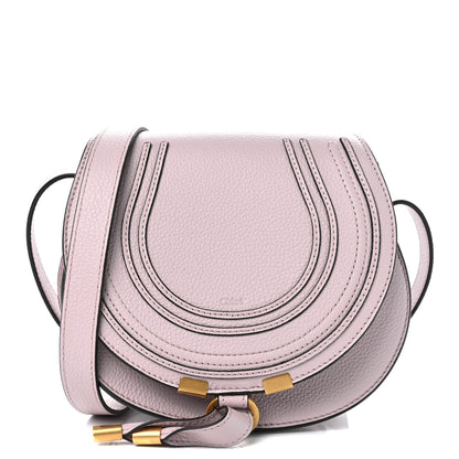 Chloe Grained Calfskin Small Marcie Saddle Bag Misty Lavender 1 of 9