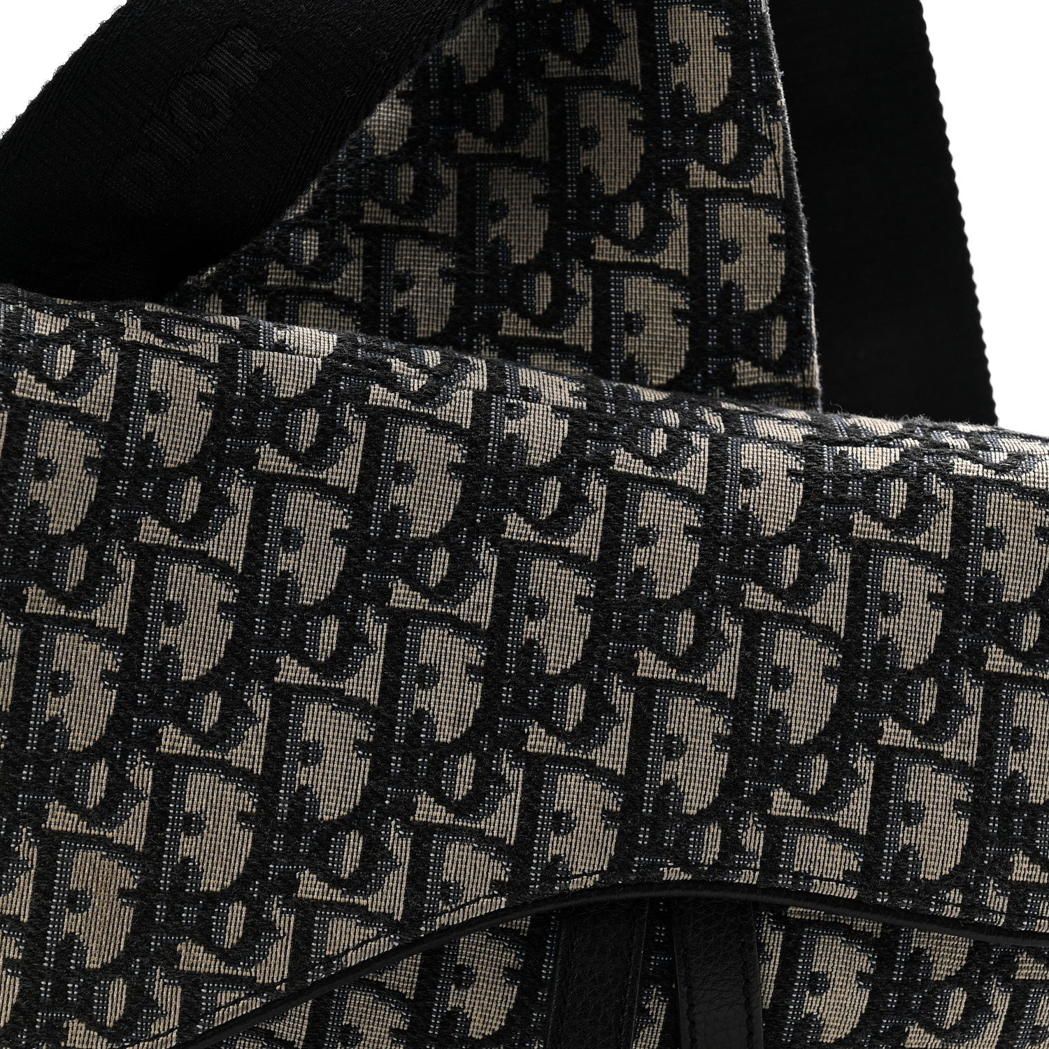 Christian Dior Oblique Mens Saddle Bag Blue 8 of 11