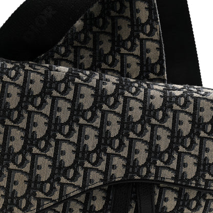 Christian Dior Oblique Mens Saddle Bag Blue 8 of 11
