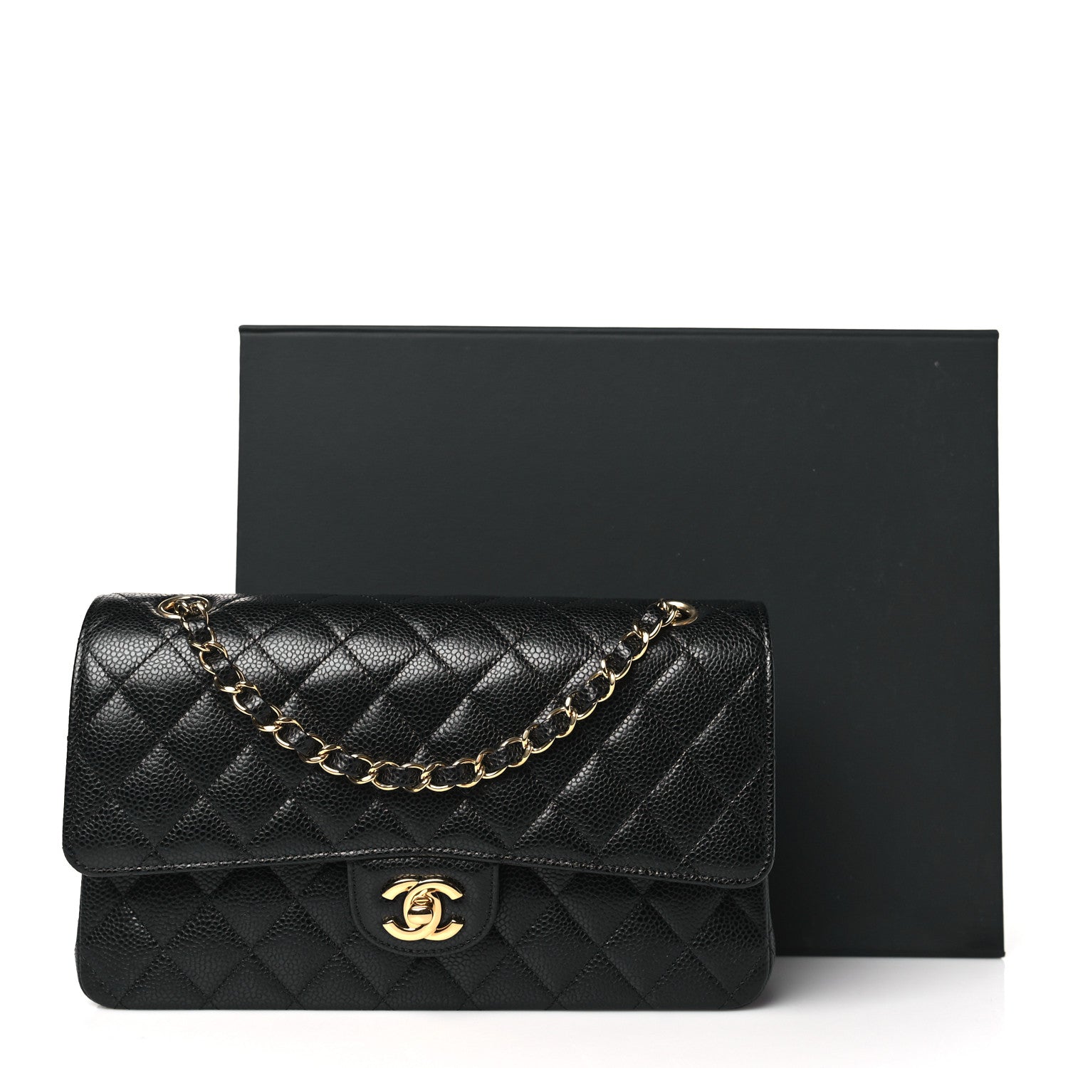 Chanel Caviar Quilted Medium Double Flap Black 11 of 11