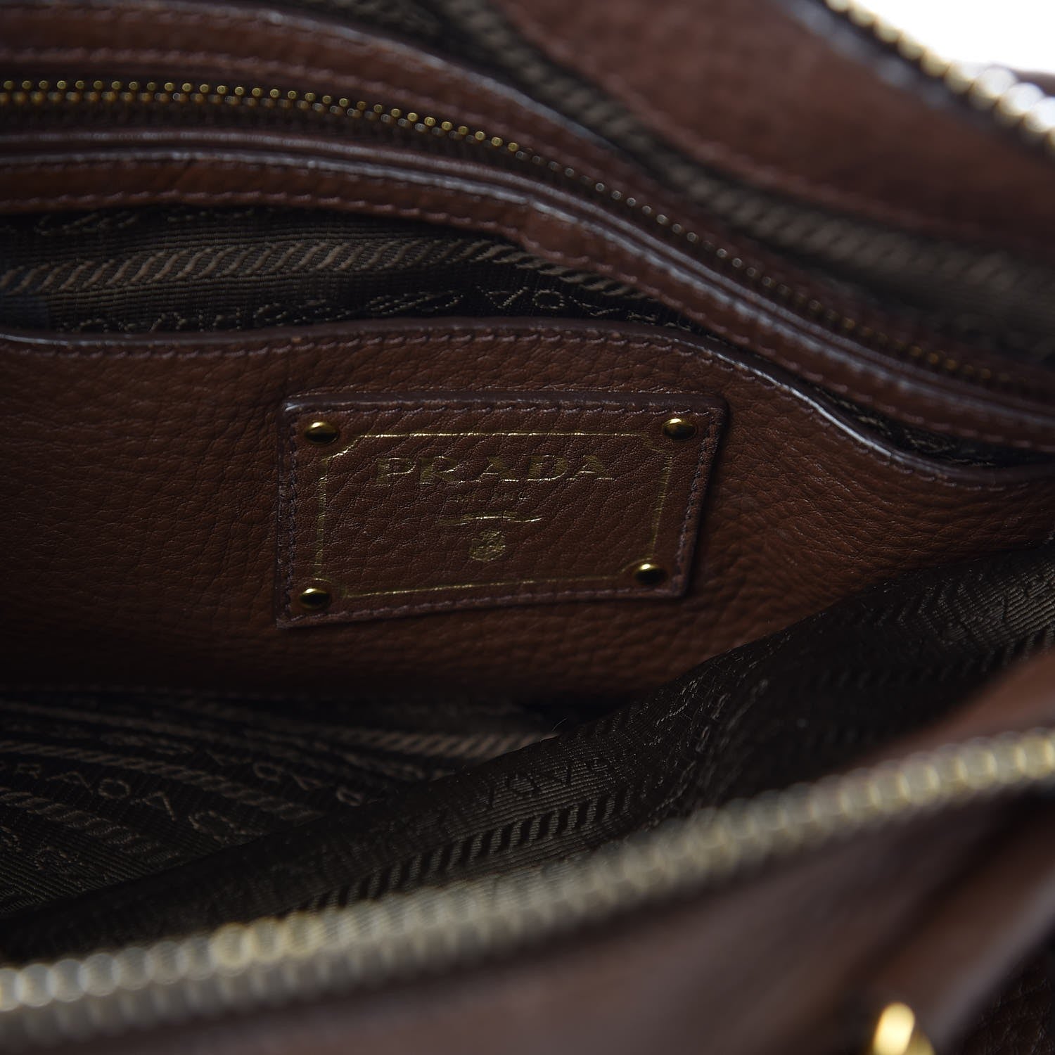 Prada Vitello Daino Shopping Tote Bruciato 5 of 17