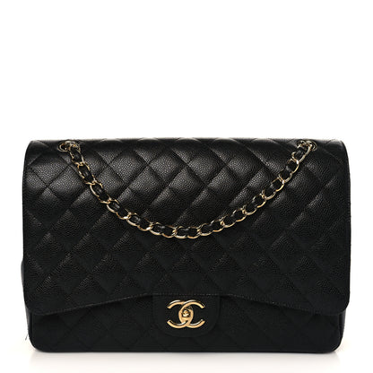 Chanel Caviar Quilted Maxi Double Flap Black 1 of 9