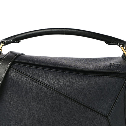Loewe Calfskin Small Puzzle Bag Midnight Blue Black 7 of 10