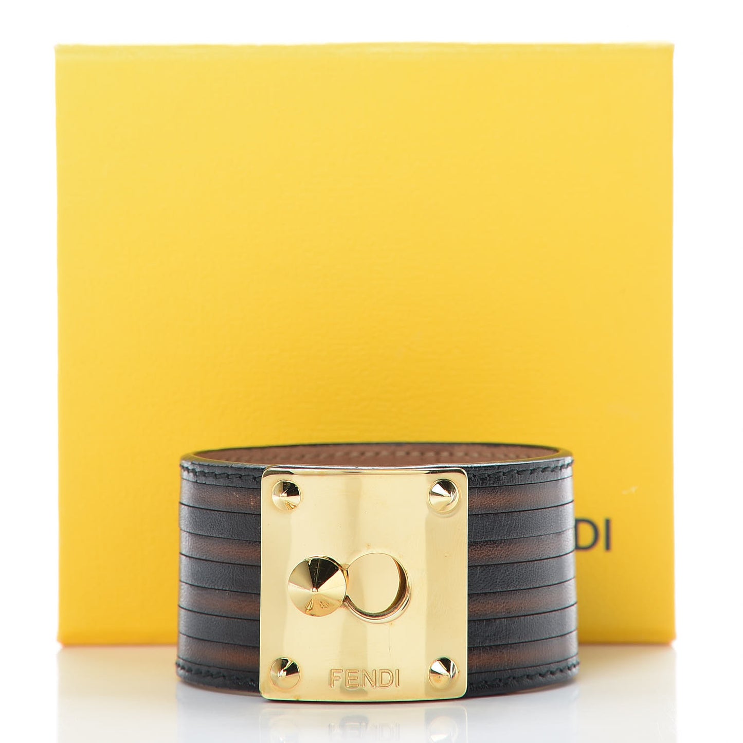 Nappa Goldmine Cuff Tobacco Black