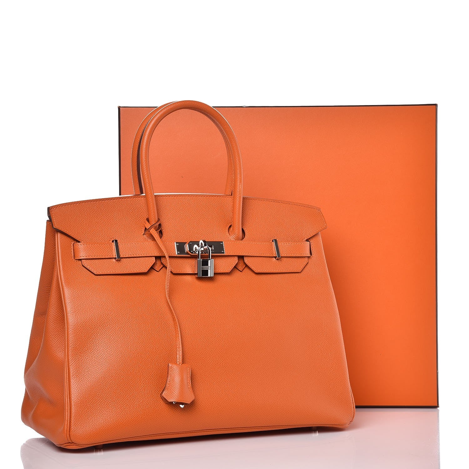 Hermes Epsom Birkin 35 Orange 36 of 36