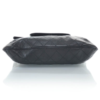 Chanel Leather Diamond Stitch Convertible Bag Black 6 of 13
