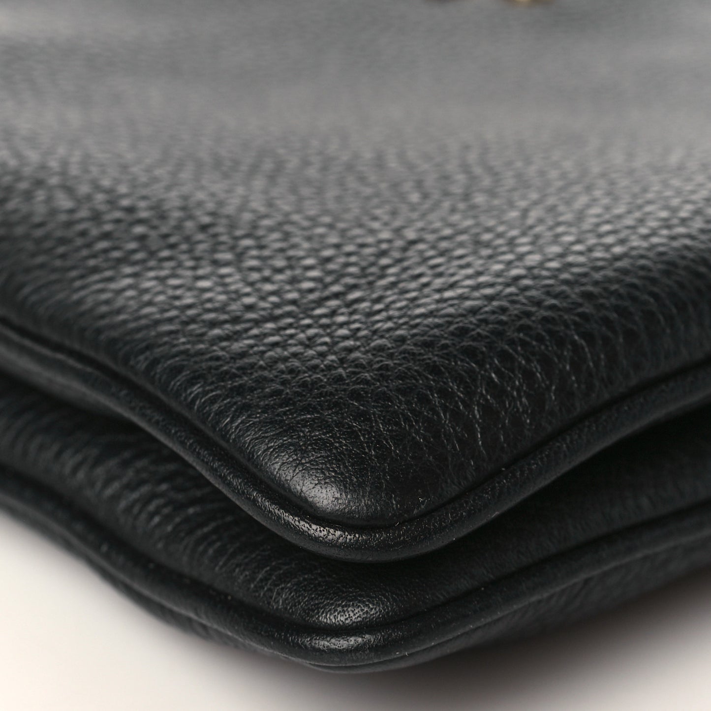 Vitello Phenix Double Zip Crossbody Bag Black