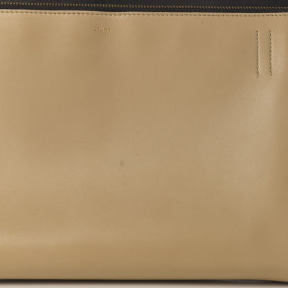 Celine Smooth Calfskin Medium Bi-Color Edge Shoulder Bag Black Cream 10 of 10