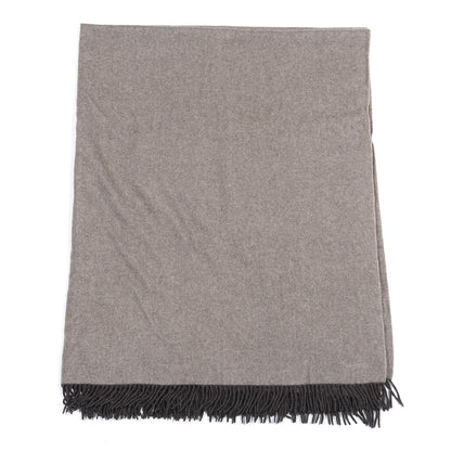 Hermes Cashmere Fringe Throw Blanket 1 of 5
