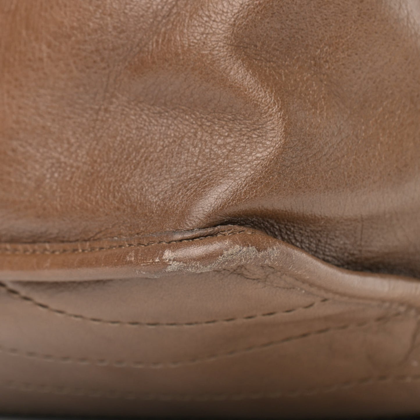 Crinkled Calfskin Matelasse Monogram Medium Niki Chain Satchel Tan Brown