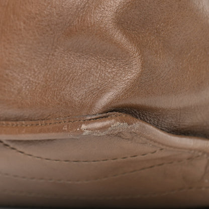 Saint Laurent Crinkled Calfskin Matelasse Monogram Medium Niki Chain Satchel Tan Brown 12 of 15